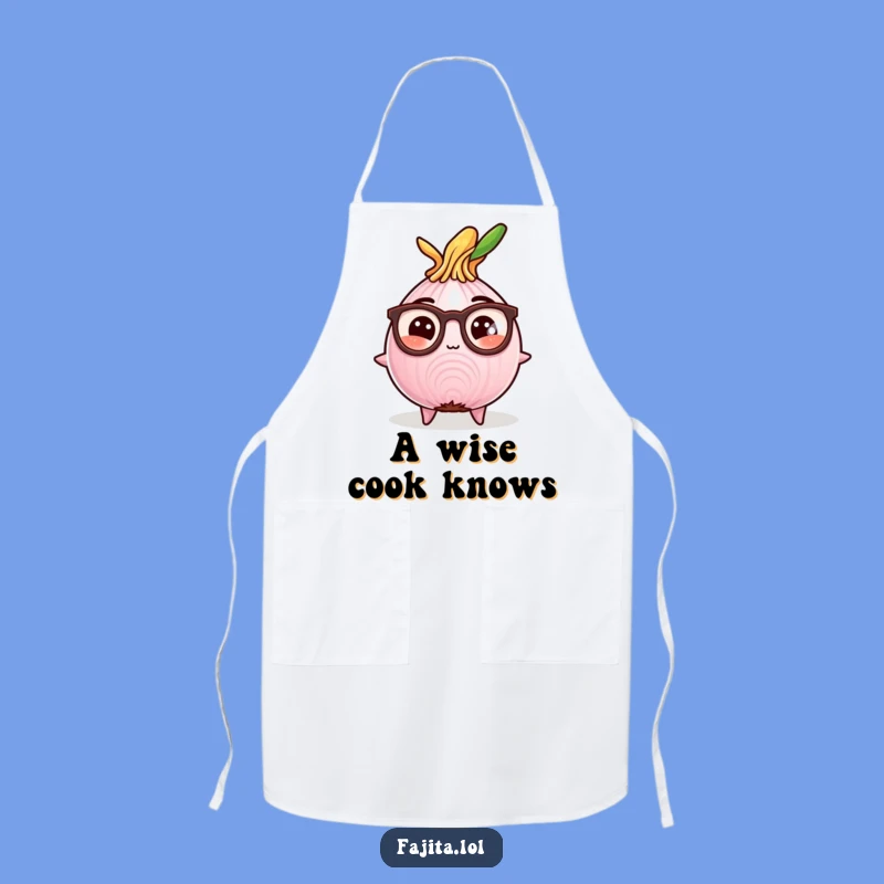 Funny Studious Fajita Onion Apron: Comedic Kitchen Wear for Smart Cooks