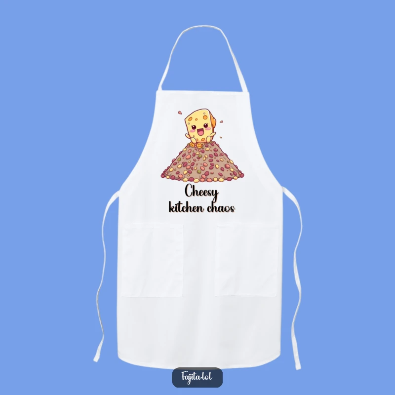 Funny Cheese Shred Apron - Playful Cascade Chef's Gear, Foodie Gift