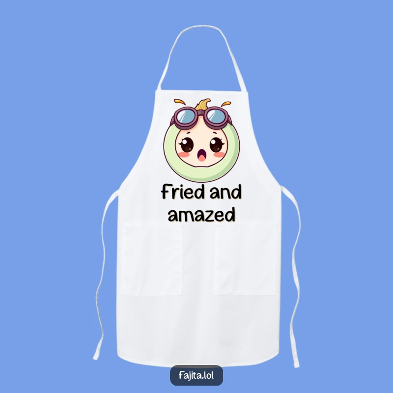 Funny Onion Ring Apron: Goofy Goggle Chef Kitchen Surprise Gift