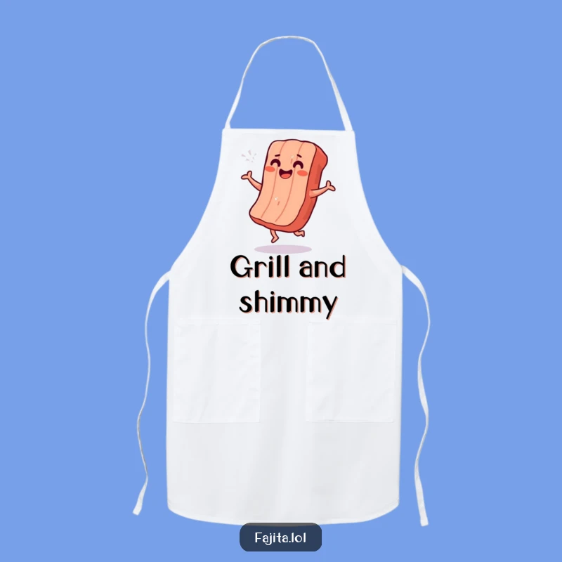 Funny Grilled Meat Shimmy Apron - Hilarious Dancing Chef Gift