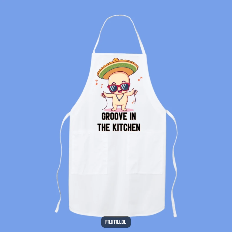 Funny Groovy Sombrero Apron: Cool Character Cooking Gift for Party Hosts