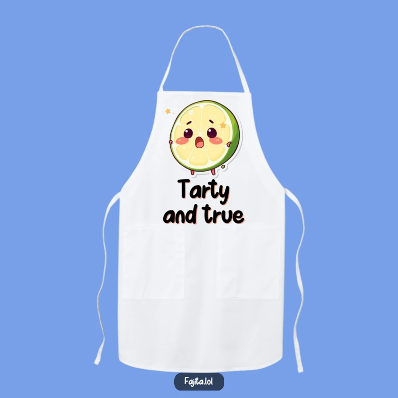 Funny Surprised Lime Apron - Cook Up Laughs with Citrus Zing