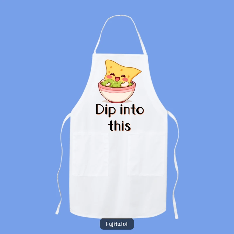 Funny Tortilla Chip Guacamole Apron - Hilarious Chef Snack Gift