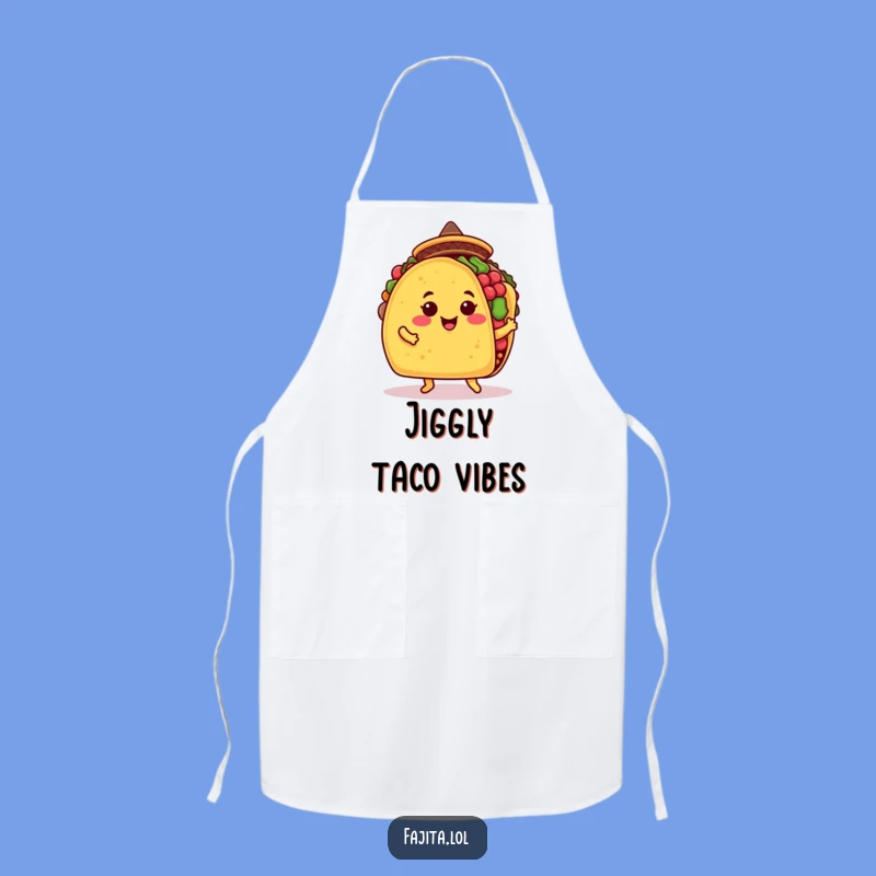 Funny Taco Jig Apron: Cook with Laughter in this Hilarious Mexican Food Design