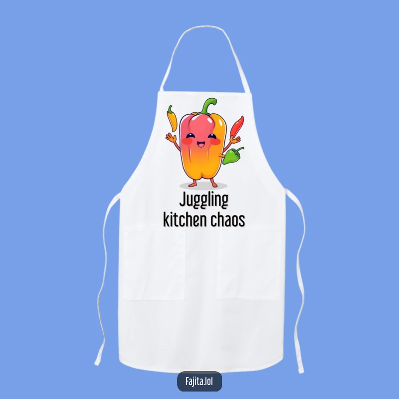 Funny Bell Pepper Juggling Apron: Cook with Comedy and Style