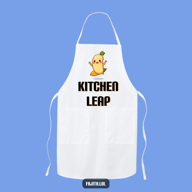 Funny Bouncing Bean Apron - Happy Fajita Fun, Chef's Humorous Gift