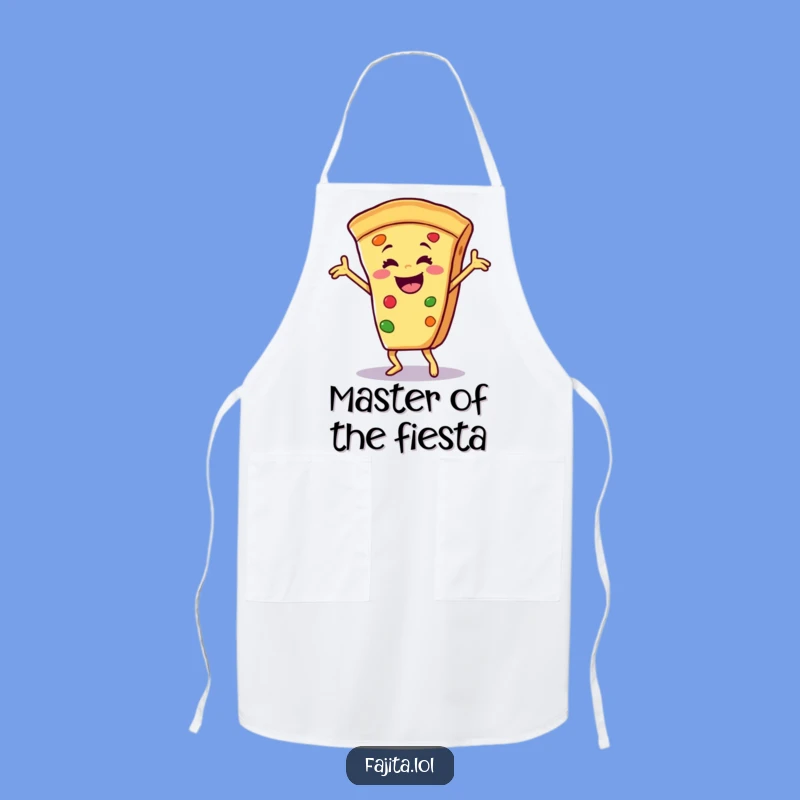 Funny Salsa Dancing Fajita Slice Apron: Comedic Kitchen Wear for Fiesta Chefs