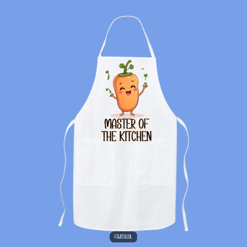 Funny Pepper Juggling Cilantro Apron - Cook with Veggie Flair & Fun
