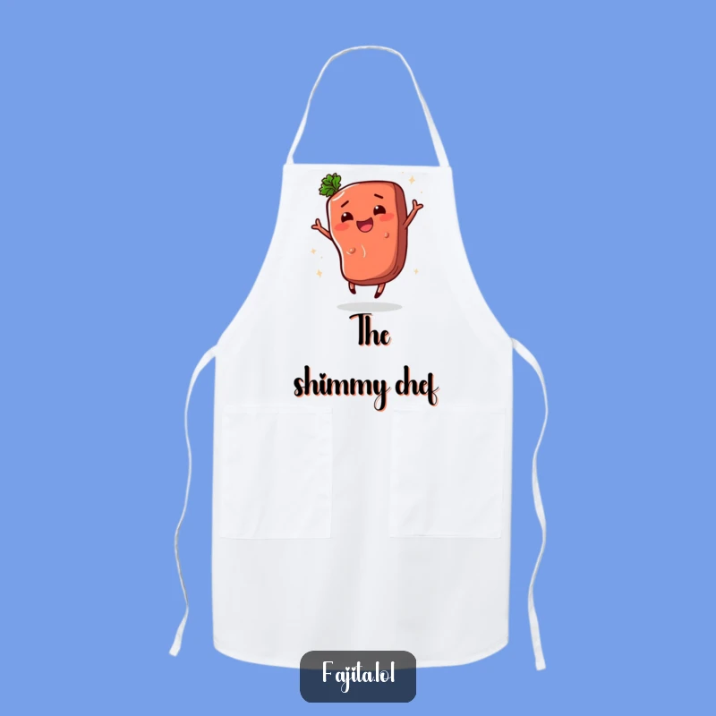 Funny Fajita Steak Shimmy Apron: Comedic Kitchen Wear for Foodie Fun