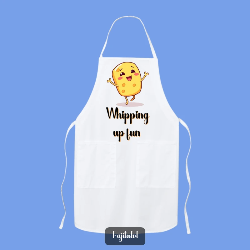 Funny Giggling Cheese Shred Apron - Cook Up Laughs with a Cheesy Jig