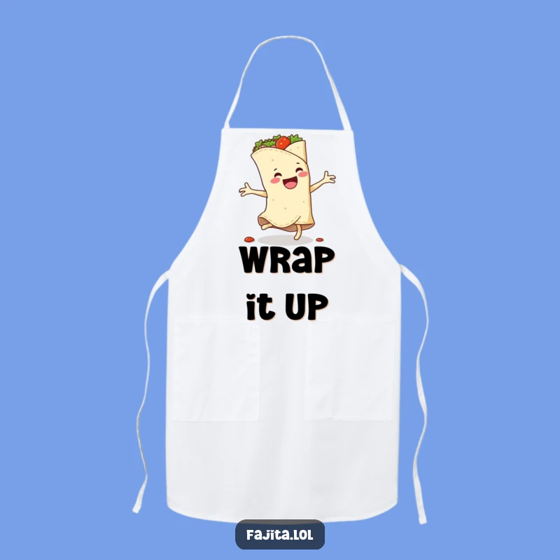 Funny Fajita Wrap Cartwheel Apron: Cook & Laugh with Spicy Kitchen Fun