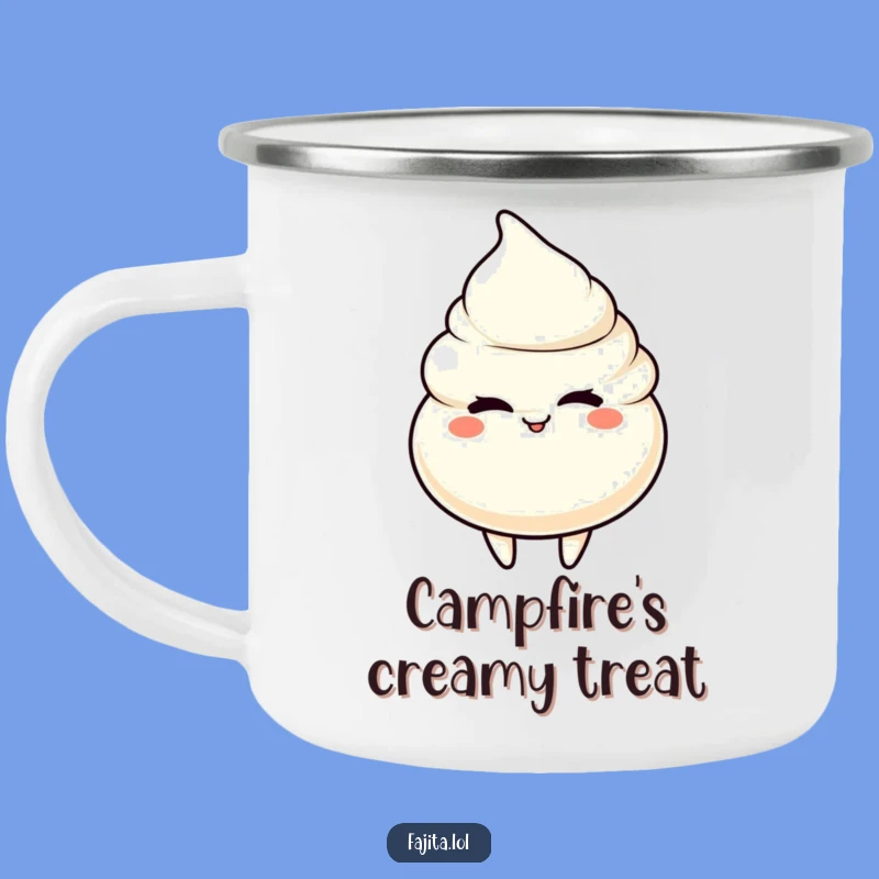 Funny Winking Sour Cream Camping Mug - Adventure Wink for Trail Cheers