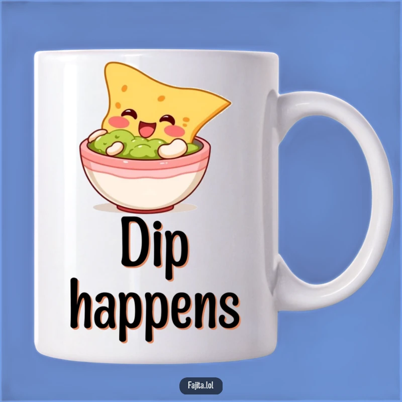 Funny Tortilla Chip Guacamole Mug - Hilarious Snack Lover Gift