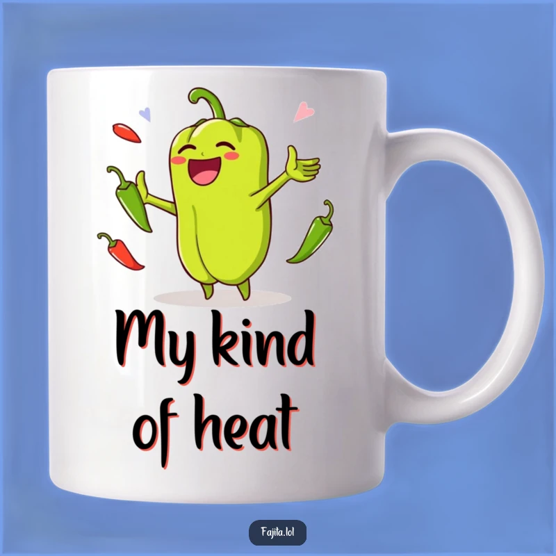 Funny Bell Pepper Jalapeno Juggling Mug: Hilarious Veggie Humor Gift