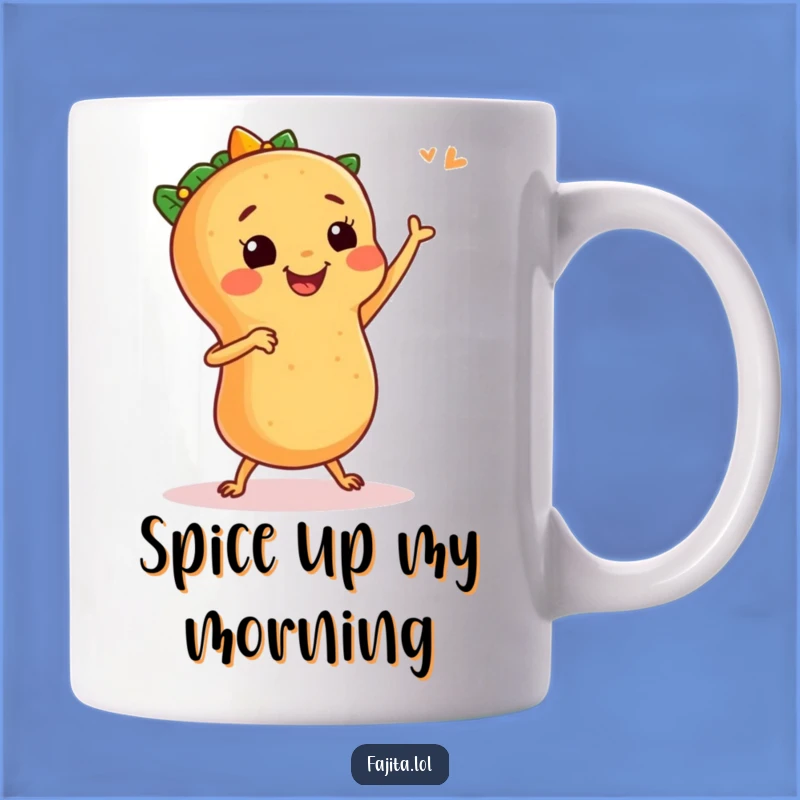 Funny Fajita Salsa Dance Mug: A Hilarious Mexican Food Character Gift