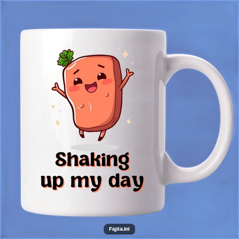Funny Fajita Steak Shimmy Mug: Hilarious Comedic Gift for Food Lovers