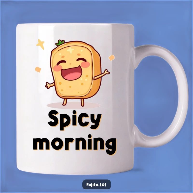 Funny Tripping Fajita Slice Mug - Comedic Ingredient Laugh, Perfect Gag Gift for Foodies