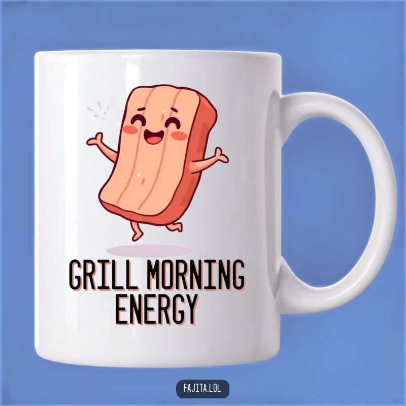 Funny Grilled Meat Shimmy Mug - Hilarious Dancing Food Gift