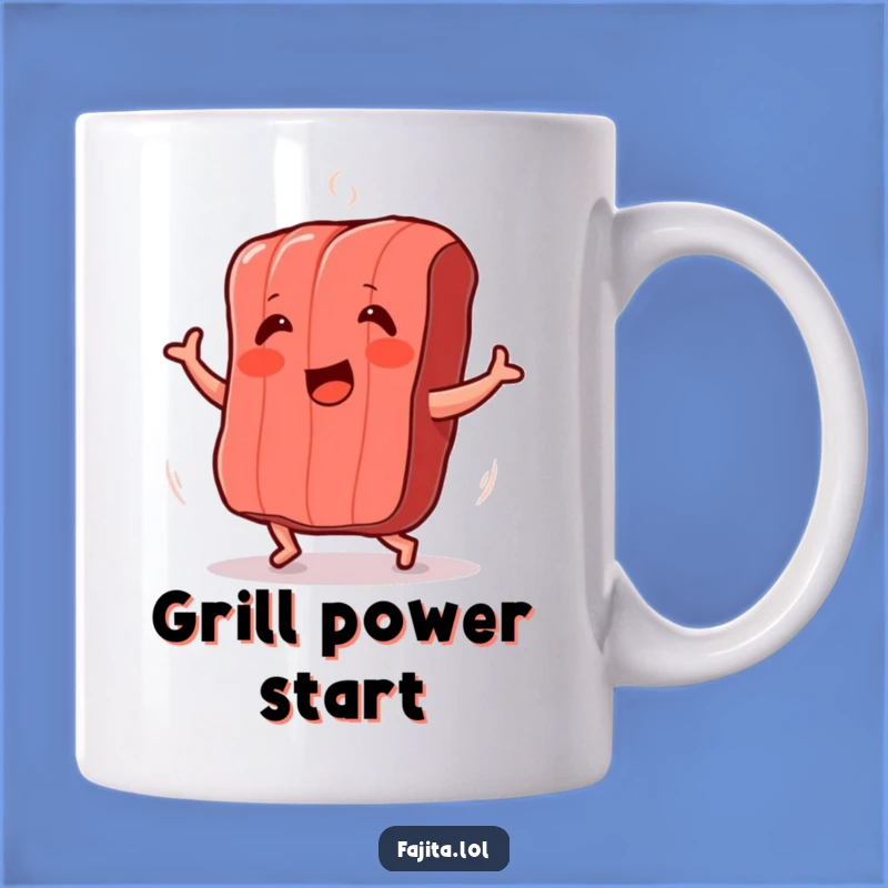 Funny Dancing Meat Strip Mug: Hilarious BBQ Gift for Grill Masters & Foodies