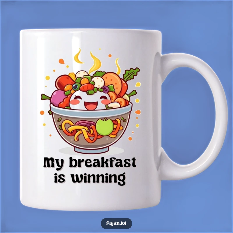 Funny Fajita Bowl Mug - Overflowing Joyful Meal, Perfect Gag Gift for Foodies