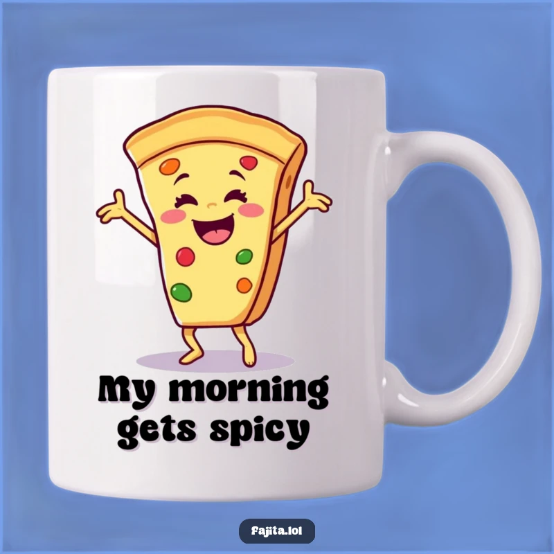 Funny Salsa Dancing Fajita Slice Mug: A Hilarious Comedic Gift for Fiesta Lovers