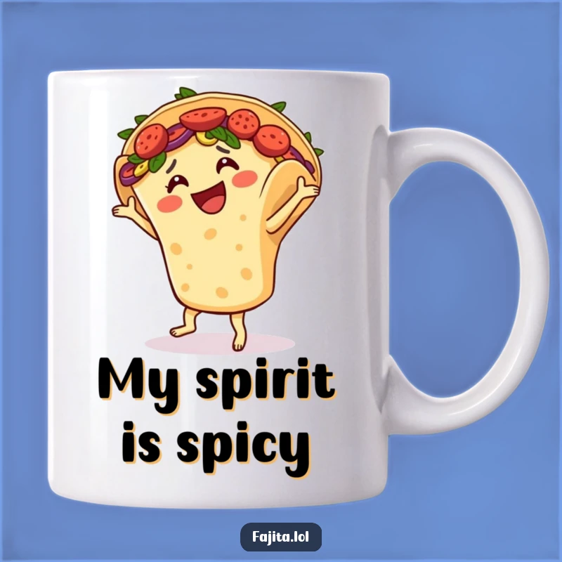 Funny Fajita Salsa Dance Mug - Hilarious Mexican Food Fiesta Gift