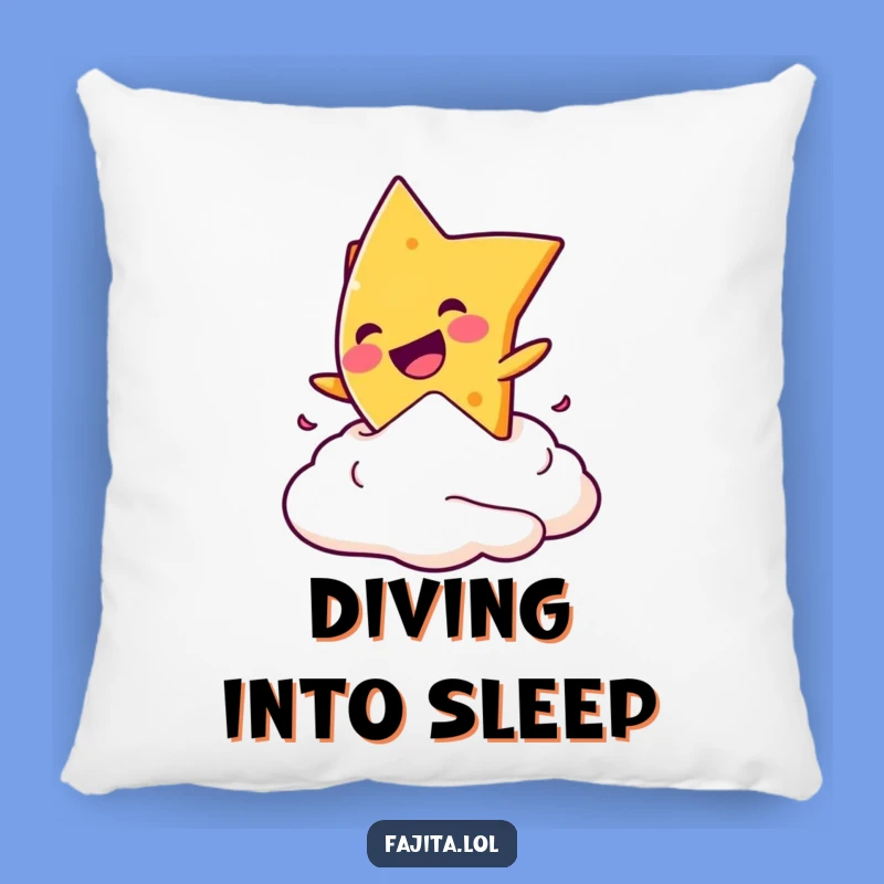 Funny Nacho Dive Pillow - Cozy Snack Decor, Whimsical Gift!