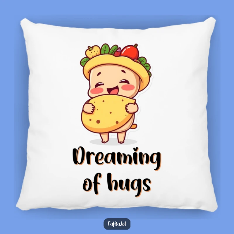 Funny Fajita Tortilla Hug Pillow: Soft Comfort, Warm Humorous Accent