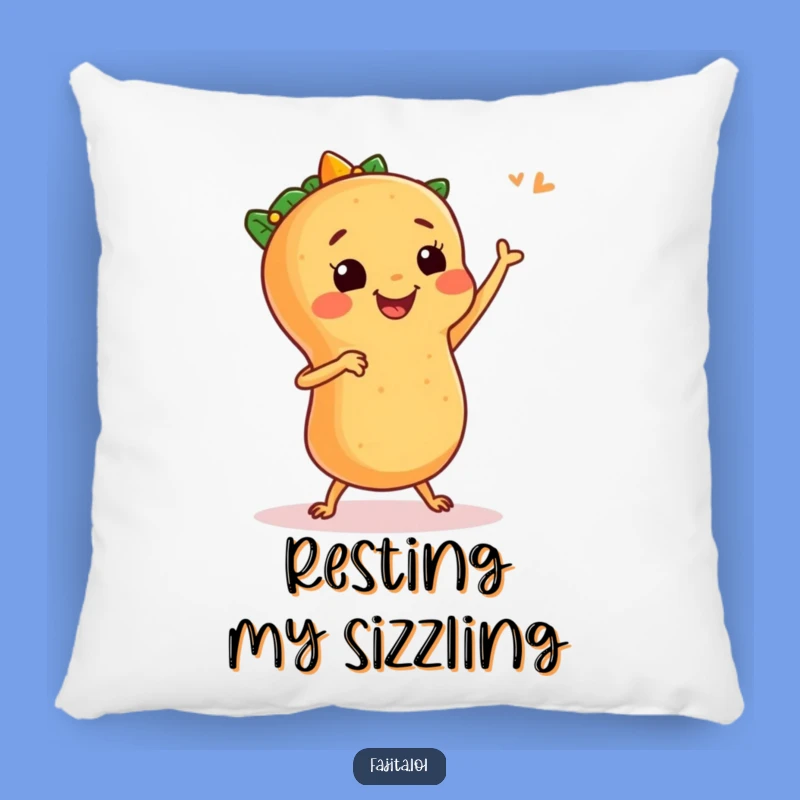 Funny Fajita Salsa Dance Pillow: Cozy Comfort with Festive Flair