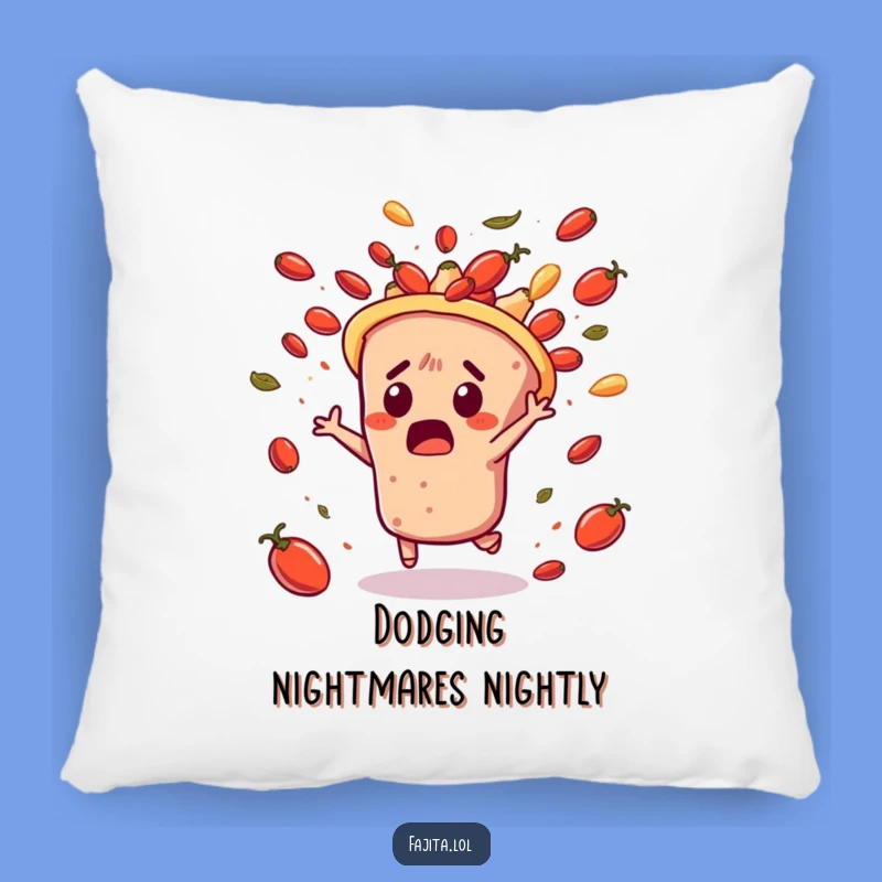 Funny Fajita Salsa Dodge Pillow: Soft Escape, Warm Humorous Accent
