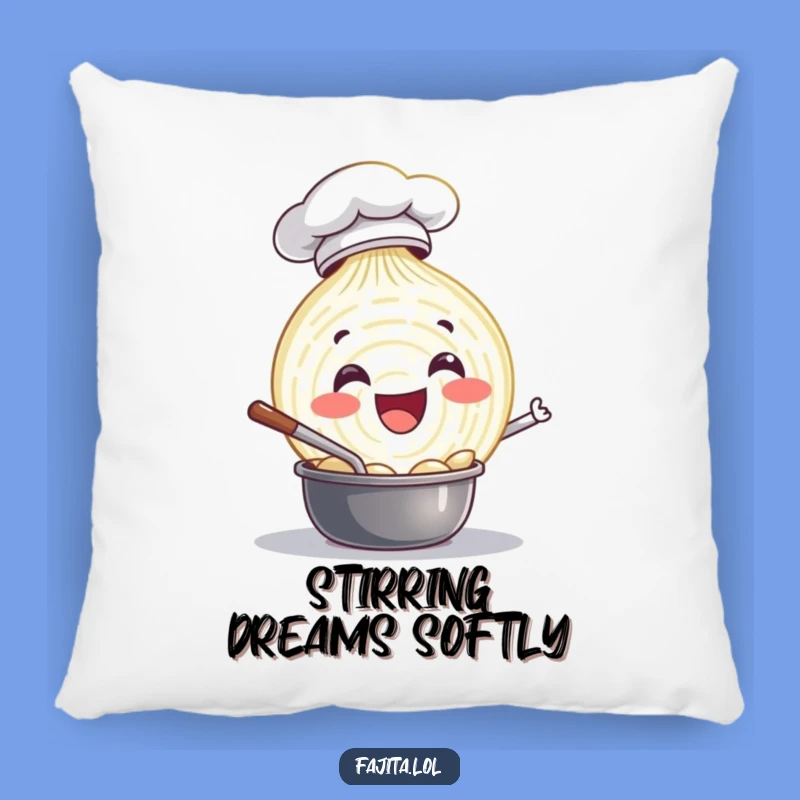 Funny Onion Chef Pillow: Cozy Comfort with Culinary Whimsy