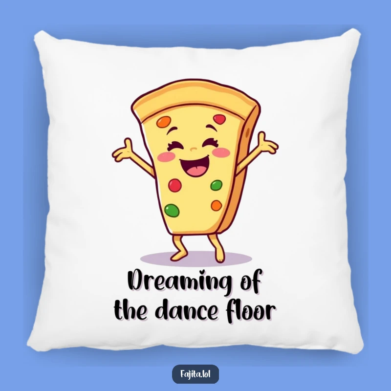 Funny Salsa Dancing Fajita Slice Pillow: Comedic Comfort for a Lively Home