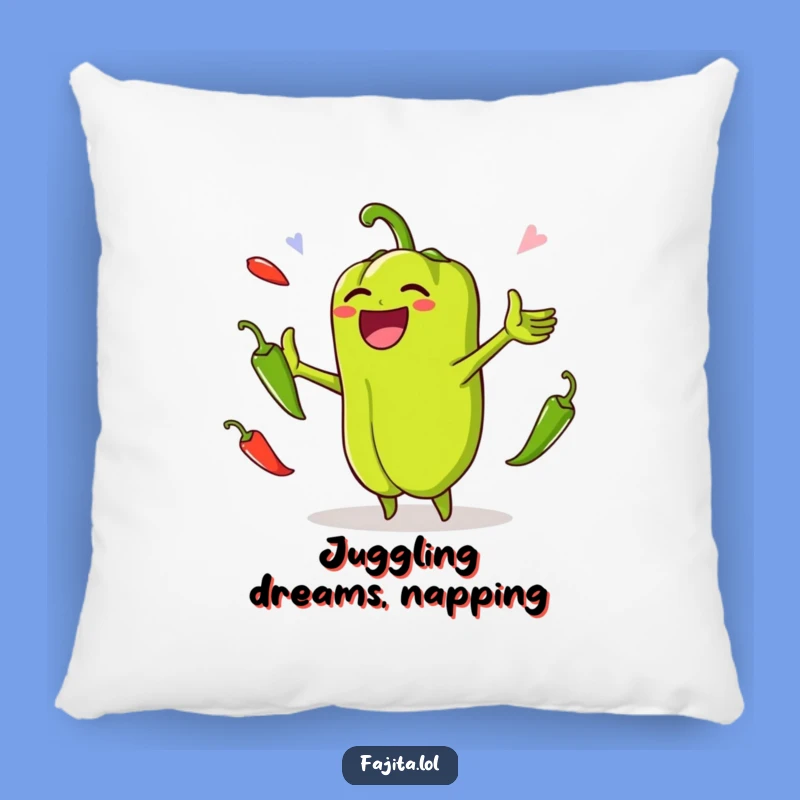Funny Bell Pepper Jalapeno Juggling Pillow: Cozy Comfort with Veggie Flair