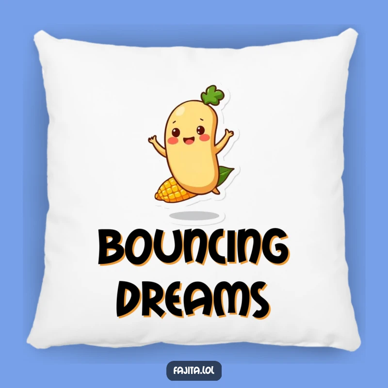 Soft Funny Bouncing Bean Pillow - Happy Comfort, Cozy Humor Decor