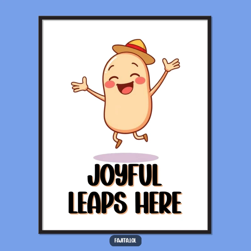 Funny Bean Salsa Digital Art: Instant Energetic Decor Print, Perfect DIY Funny Gift