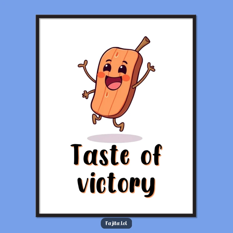 Funny Grilled Meat Skip Print - Instant Sizzling Wall Art