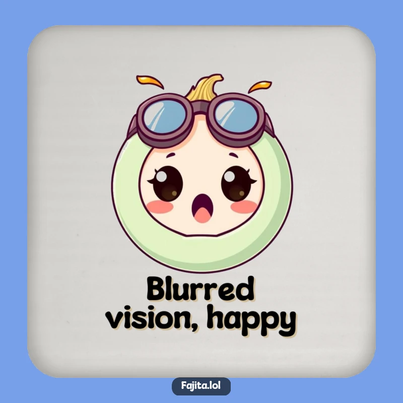 Funny Onion Ring Coasters: Goofy Goggle Drink Protectors Surprise Gift