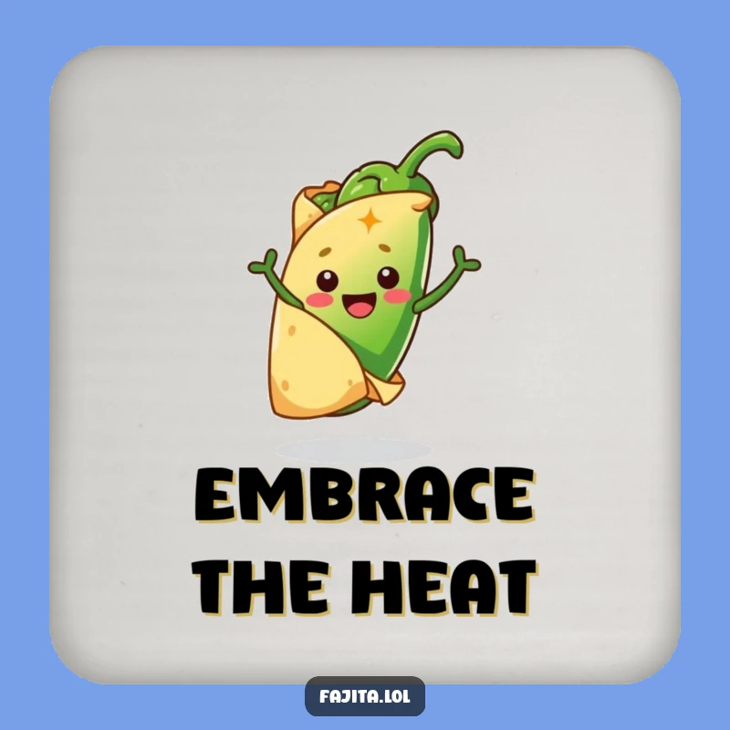 Funny Tortilla and Jalapeño Coaster: Comedic Protection for Your Surfaces