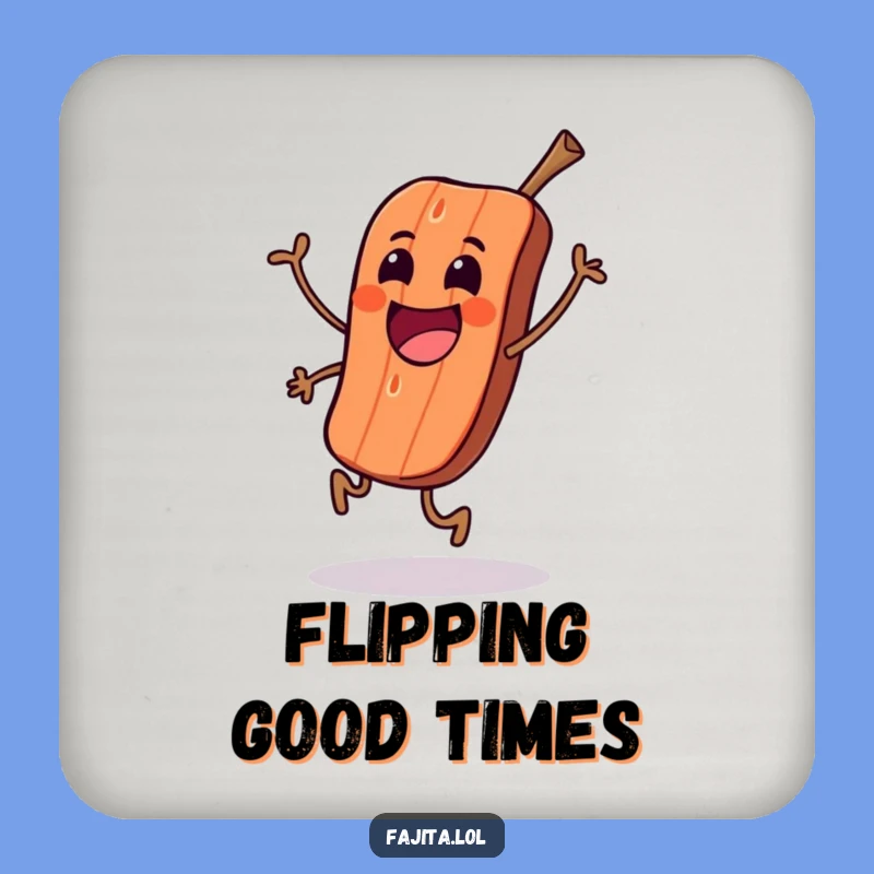 Funny Grilled Meat Skip Coaster - Protect Your Table with Sizzle