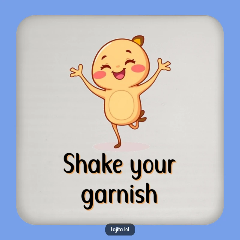 Funny Fajita Flamenco Coaster: Protect Surfaces with this Hilarious Dancing Food Art