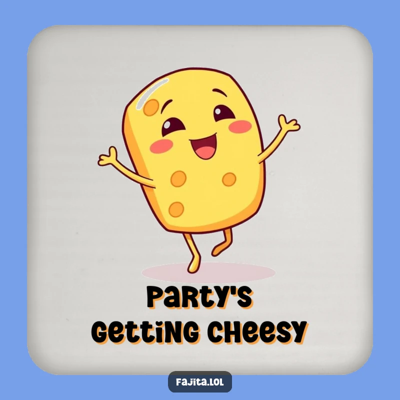 Funny Giggling Cheese Shred Coaster - Protect Surfaces with Cheesy Jig Fun
