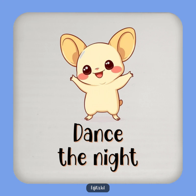 Funny Quesadilla Dance Drink Coaster: Protect Surfaces with Cheesy Charm