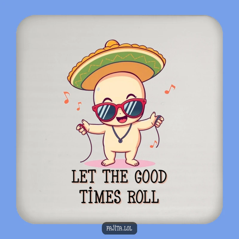Funny Groovy Sombrero Coasters: Cool Character Drink Set for Party Tables