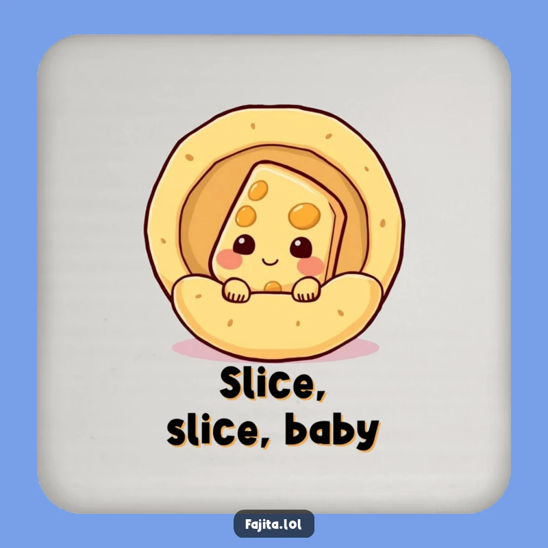 Funny Cheese Tortilla Coaster Set: Protect Tables with Cheesy Charm