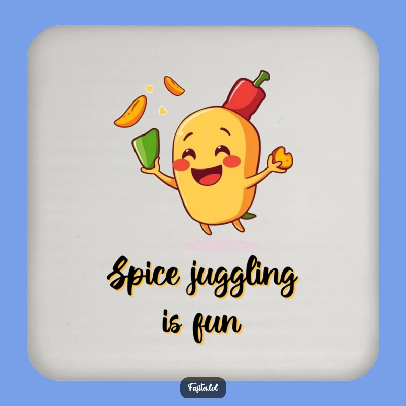 Funny Fajita Juggling Coaster Set: Sizzling Protection, Hilarious Gift