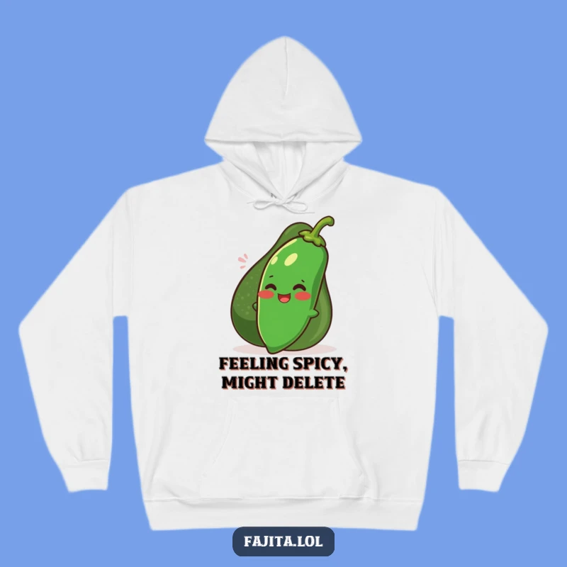 Funny Jalapeno & Avocado Hoodie: Cozy & Comical Wear for Foodie Fun