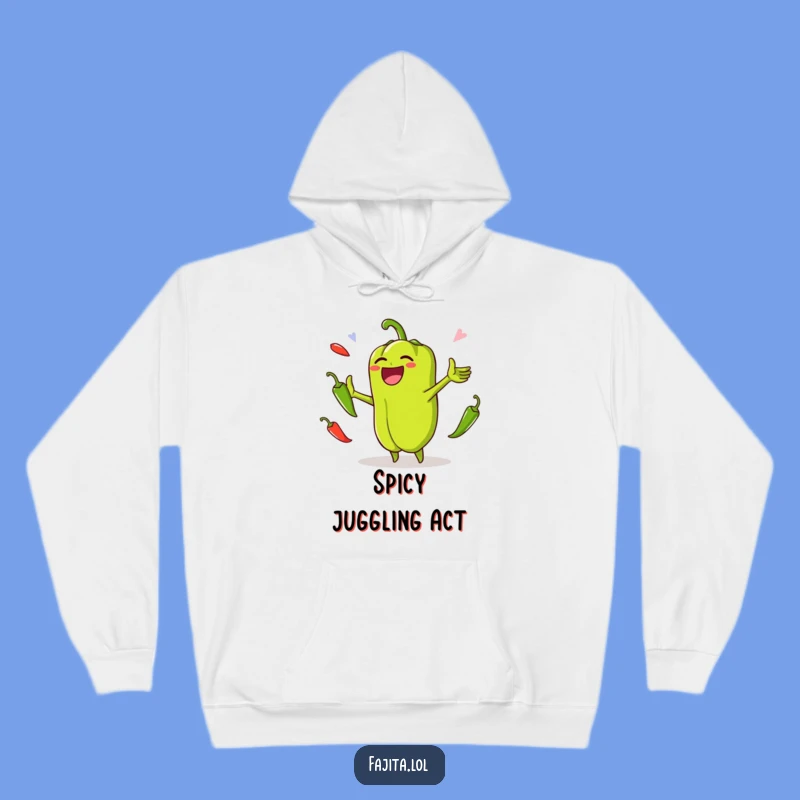 Funny Bell Pepper Jalapeno Juggling Hoodie: Cozy Comfort and Veggie Fun
