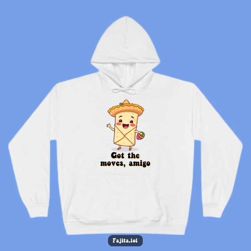 Funny Fajita Wrap Hoodie: Cozy Sombrero Dancing Fiesta Sweatshirt Gift