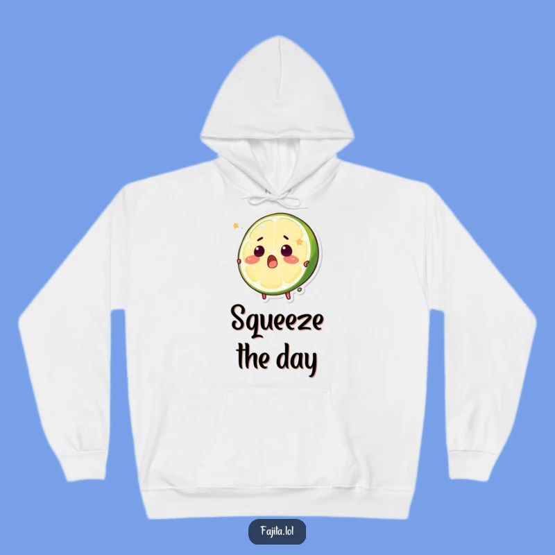 Funny Surprised Lime Hoodie - Cozy Comfort with a Zesty Twist