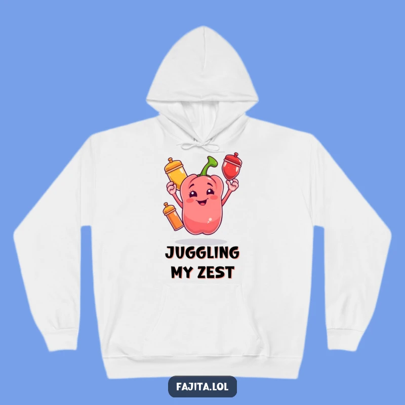 Funny Bell Pepper Spice Hoodie - Cozy Juggling Gift for Chefs
